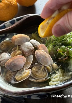 ゆず香る!アサリが主役の和風ラーメン-レシピのメイン写真