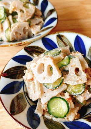 蓮根と胡瓜のマヨ醤油サラダ-レシピのメイン写真