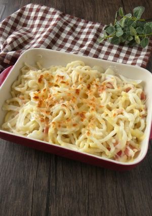 うどんとベーコンのグラタン-レシピのメイン写真