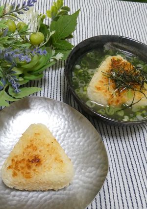 鶏だし焼きお握り＆お茶漬け🍃冷凍作り置きで便利❀-レシピのメイン写真