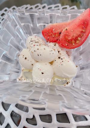 モッツアレラチーズの生クリームマリネ-レシピのメイン写真