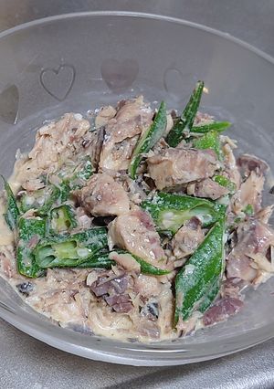 オクラと鯖缶-レシピのメイン写真
