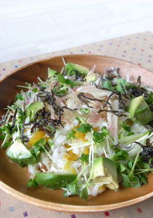 アボカドとカイワレのサラダちらし-レシピのメイン写真