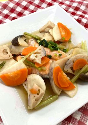 鮭と根菜の焼き漬け-レシピのメイン写真