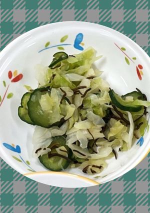 ≪学校給食≫キャベツときゅうりの塩こんぶ-レシピのメイン写真
