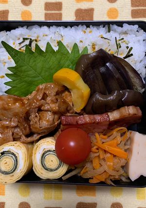 9/19ﾖｯﾁｬﾝ☆ポークチャップ弁当-レシピのメイン写真