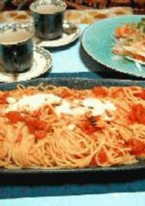トマトのスパゲティー-レシピのメイン写真