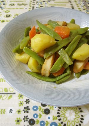 いんげんとじゃが芋とさつま揚げの煮物-レシピのメイン写真