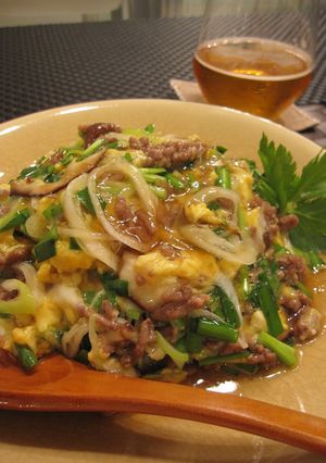 生姜餡で食べる~ニラ玉☆天津丼-レシピのメイン写真