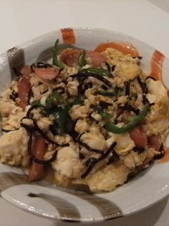ピーマンと豆腐の塩昆布チャンプルー??-レシピのメイン写真