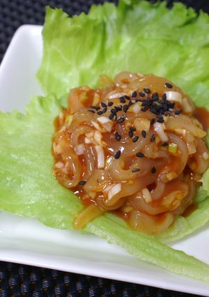 いかそうめんのコチュジャンあえ。-レシピのメイン写真