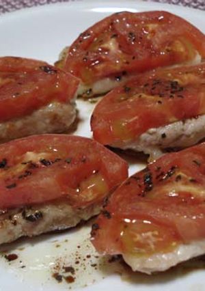 山芋の豚肉巻きトマトのせ♪-レシピのメイン写真