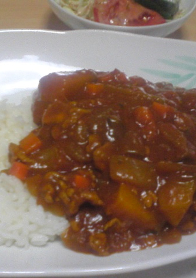 簡単・トマト缶で旬野菜と豚カレー-レシピのメイン写真