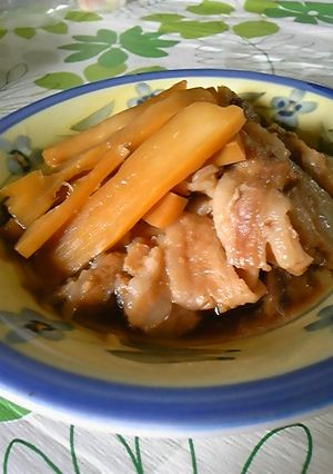 手が止まらない!!豚肉とﾒﾝﾏの煮物-レシピのメイン写真