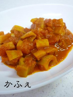 蓮根と鶏肉のトマトカレー煮-レシピのメイン写真