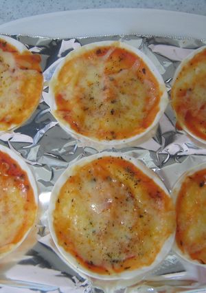 餃子の皮de薄焼きピザ-レシピのメイン写真