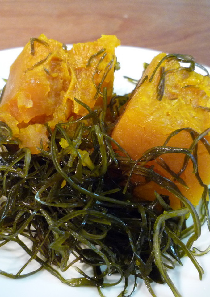 かぼちゃと切り昆布の煮物-レシピのメイン写真