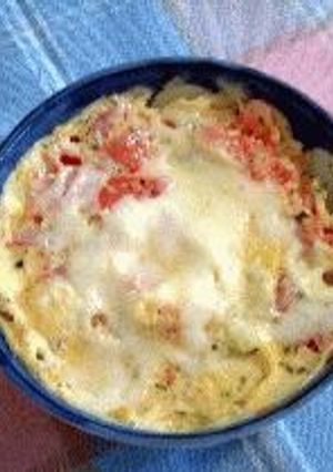 レンジでオープンオムレツ-レシピのメイン写真