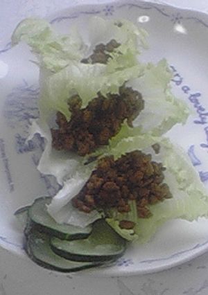 ミンチ肉のレタス包み-レシピのメイン写真