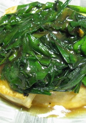お豆腐のにらあんかけ-レシピのメイン写真
