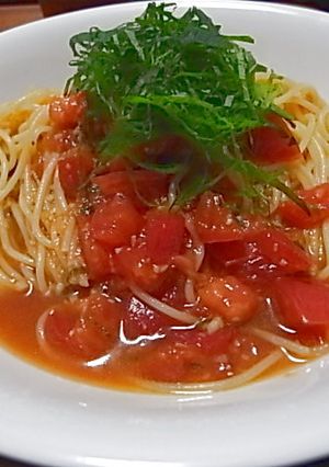 暑い夏はコレ♥トマトの冷製パスタ-レシピのメイン写真