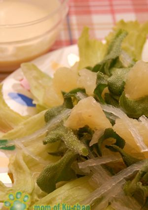アイスプラントの甘酸っぱいサラダ-レシピのメイン写真