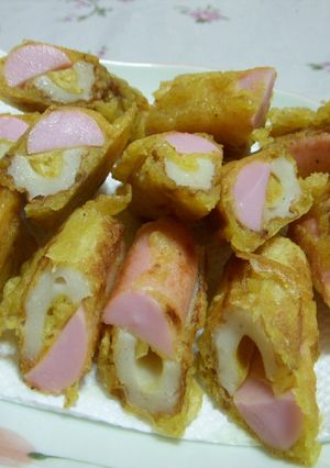 簡単♪ちくわ＆ソーセージのカレー焼き-レシピのメイン写真