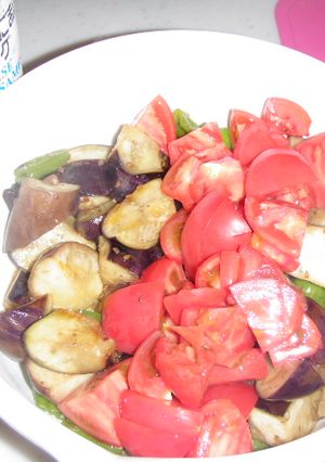 夏野菜のピリカラサラダ♪-レシピのメイン写真