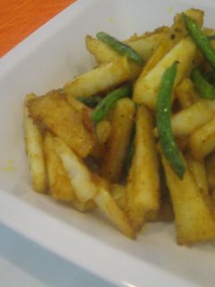 ホクホク♪長いものカレー醤油炒め-レシピのメイン写真
