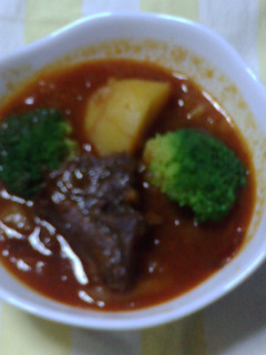 圧力鍋で牛すね肉のトマト煮込み-レシピのメイン写真