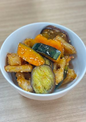 ゴロゴロ野菜の甘酢炒め【ここから栄養士】-レシピのメイン写真