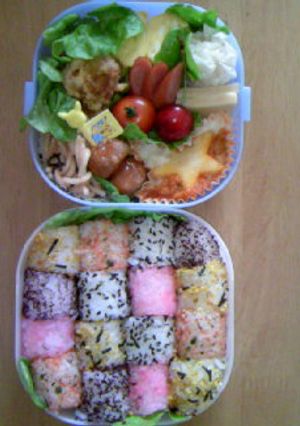 カラフルパズル弁当-レシピのメイン写真