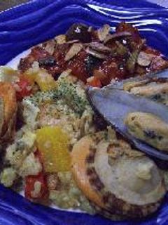 炊飯器で魚介たっぷりパエリア-レシピのメイン写真