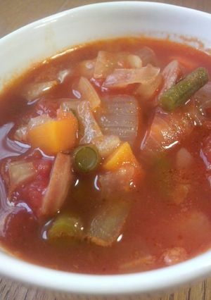 おかわり！完熟トマトのミネストローネ☆-レシピのメイン写真