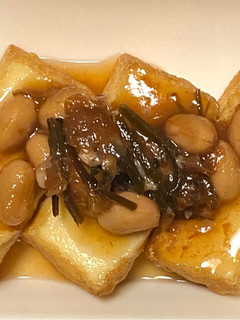 食べる梅だしの焼き厚揚げ!-レシピのメイン写真