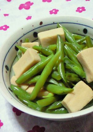 ◆簡単◆いんげんと高野豆腐の煮物◆-レシピのメイン写真