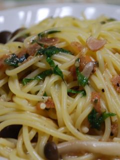 十得鍋で作る★梅と大葉としめじのパスタ-レシピのメイン写真