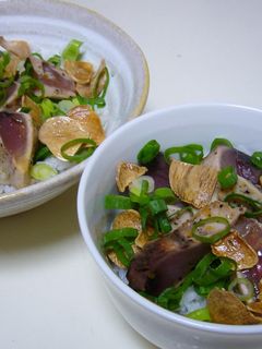 『カツオの漬け丼』-レシピのメイン写真