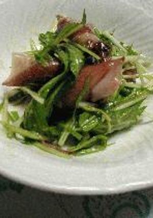 ほたるいかと水菜の酢味噌サラダ-レシピのメイン写真
