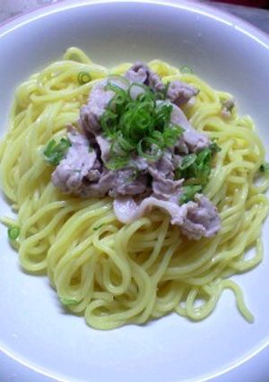 適当deウマ!!茹で豚肉の塩だれ和えそば-レシピのメイン写真