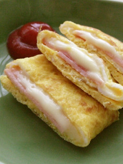 ハムとチーズのたまご巻き-レシピのメイン写真