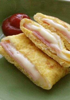 ハムとチーズのたまご巻き-レシピのメイン写真