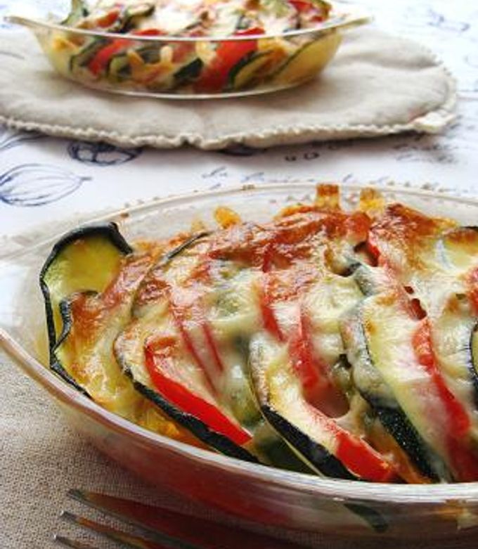 夏野菜の重ね焼き-レシピのメイン写真
