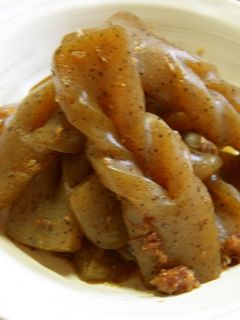 ねじりこんにゃくの煮物-レシピのメイン写真