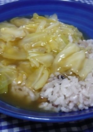 簡単♪キャベツだけのあんかけ丼-レシピのメイン写真
