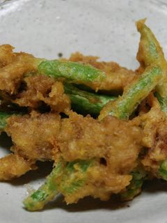 いんげんとツナのかき揚げ♪カレー風味♪-レシピのメイン写真
