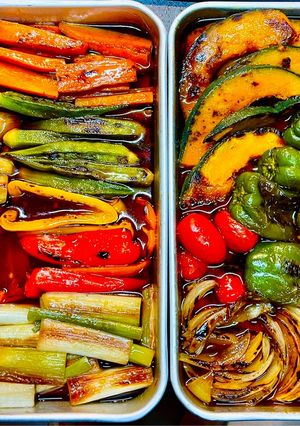 あまり物のお野菜復活祭！適当流焼き浸し-レシピのメイン写真