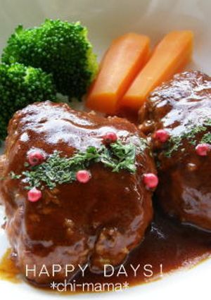 簡単！卵不要★煮込み風豆腐ハンバーグ-レシピのメイン写真