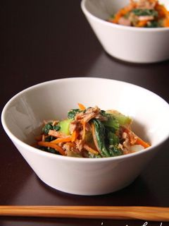 青梗菜とツナのごまポン酢和え-レシピのメイン写真