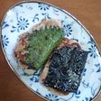 いわしのすり身の大葉・磯辺巻き
